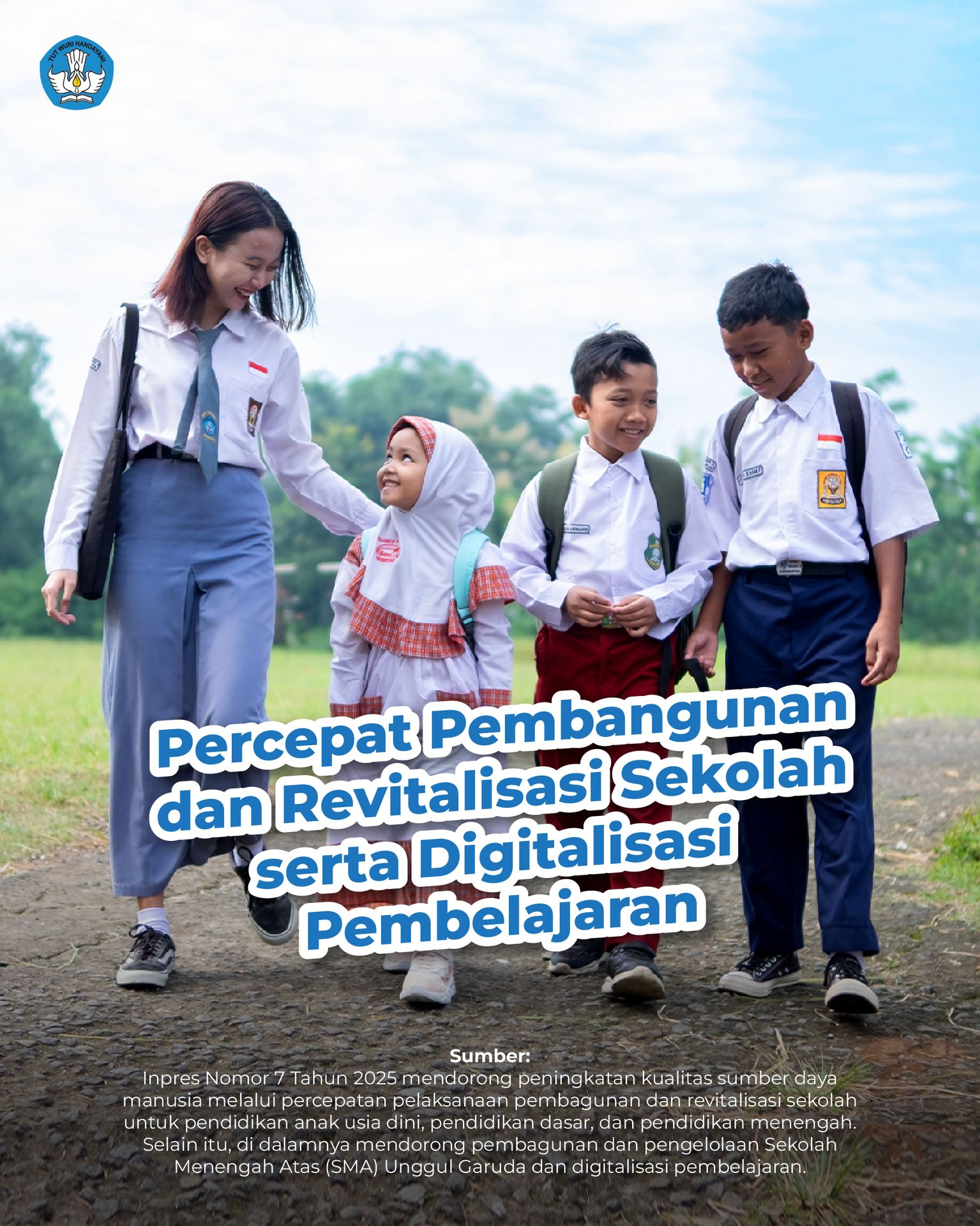 Inpres No.7 Tahun 2025: Percepat Pembangunan & Revitalisasi Sekolah serta Digitalisasi Pembelajaran